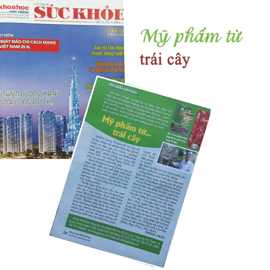 Mỹ phẩm từ ... trái cây