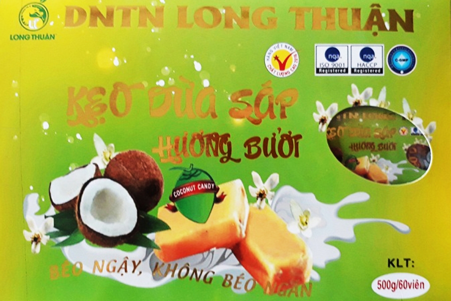 Kẹo dừa sáp hương bưởi - Nước bưởi yến
