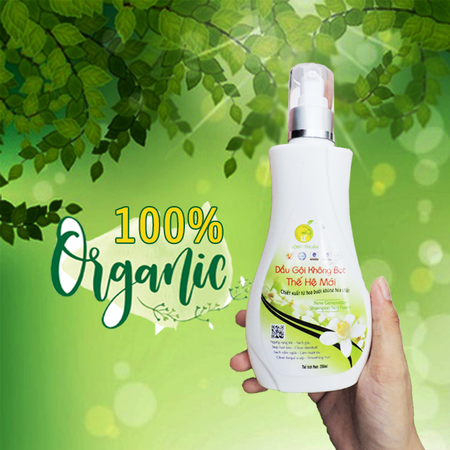 Dầu gội tinh dầu hoa bưởi không bọt