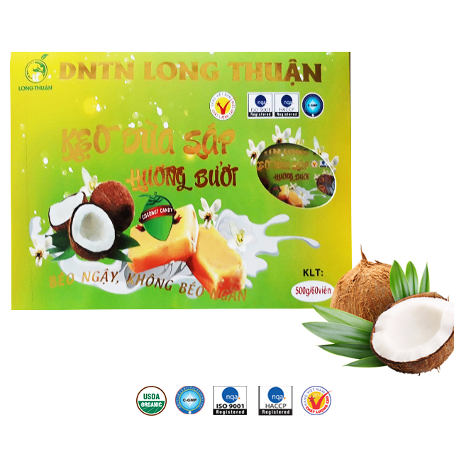 Kẹo dừa sáp hương bưởi