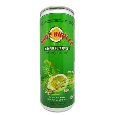 Nước bưởi ép lon
